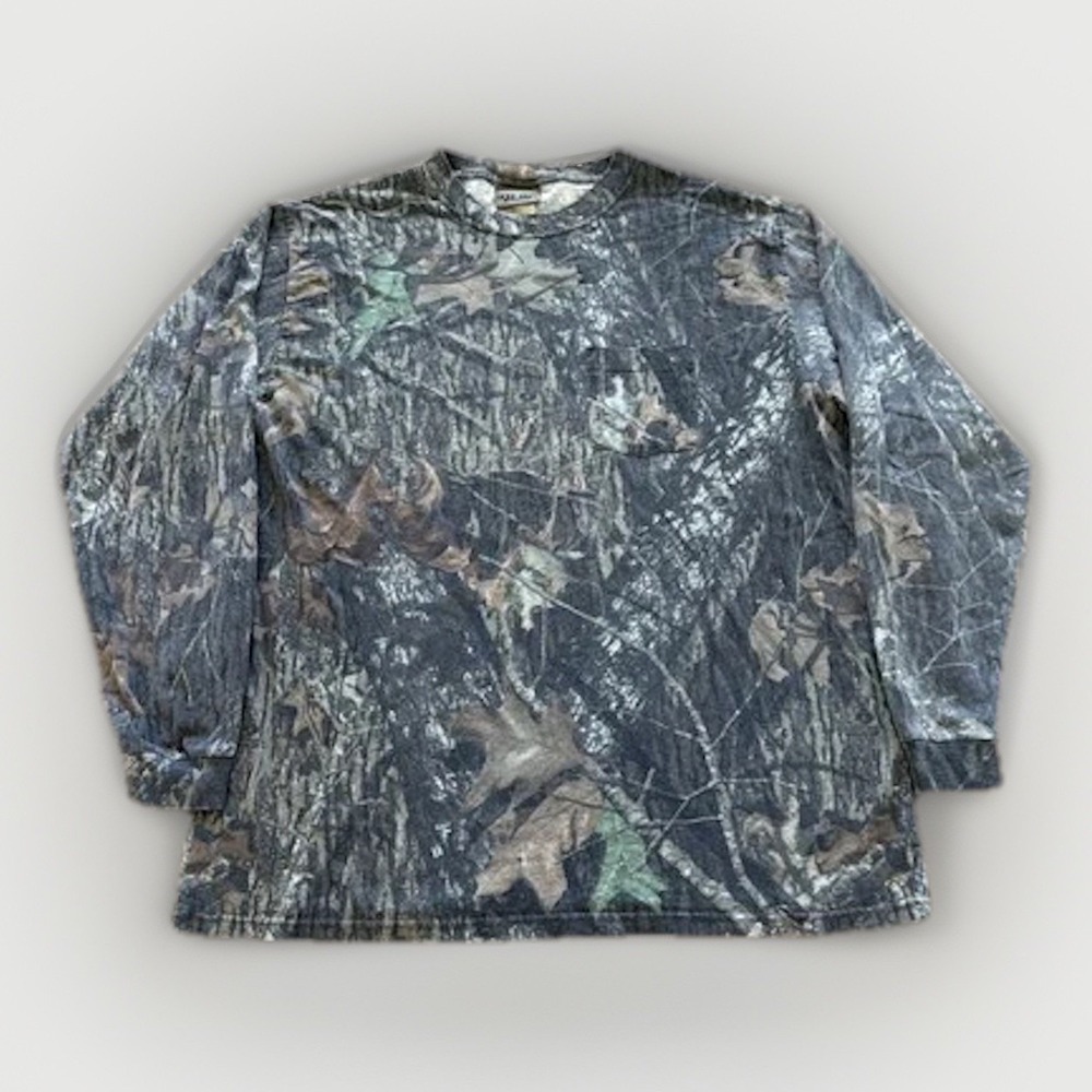 Vintage Mossy‎ Oak Shirt Mens 2XL Break Up Camo 90s Hunting Jerzees Y2k